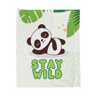 Stay Wild Cute Panda | Mix & Match Soft Fun-Flirty Lovers’ Blankets