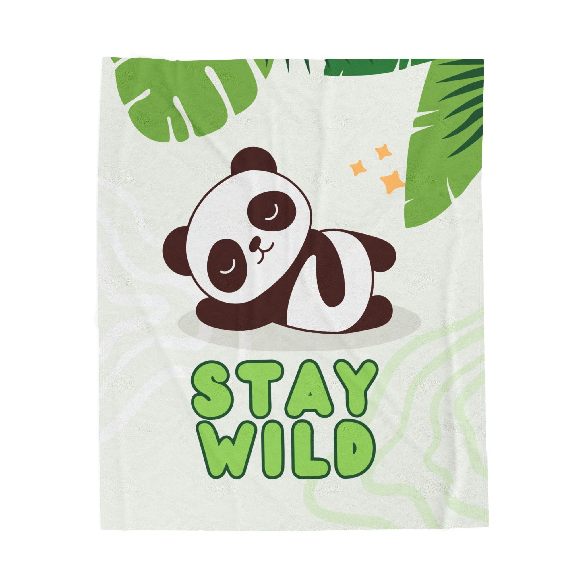 Stay Wild Cute Panda | Mix & Match Soft Fun-Flirty Lovers’ Blankets