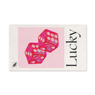 Lucky Pink Dice | Mix & Match Classic Fun-Flirty Lovers’ Towels
