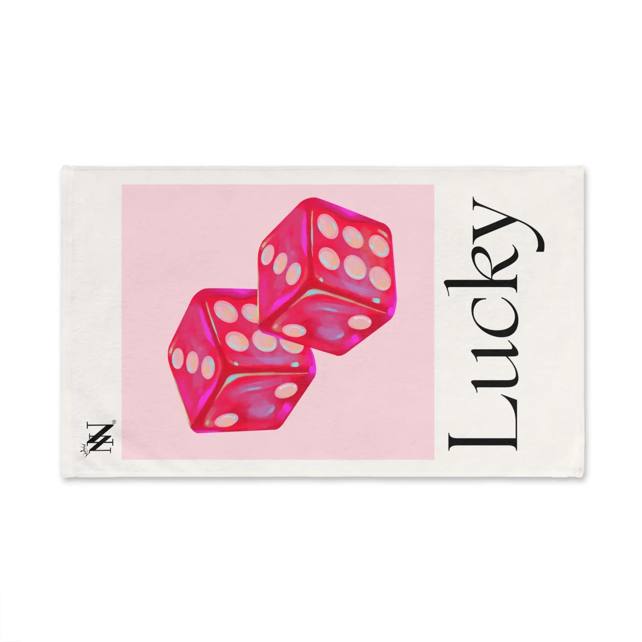 Lucky Pink Dice | Mix & Match Classic Fun-Flirty Lovers’ Towels
