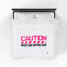 Caution: Messy Cum Happens Here | Mix & Match Velveteen Fun-Flirty Lovers’ Blankets
