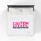 Caution: Messy Cum Happens Here | Mix & Match Velveteen Fun-Flirty Lovers’ Blankets