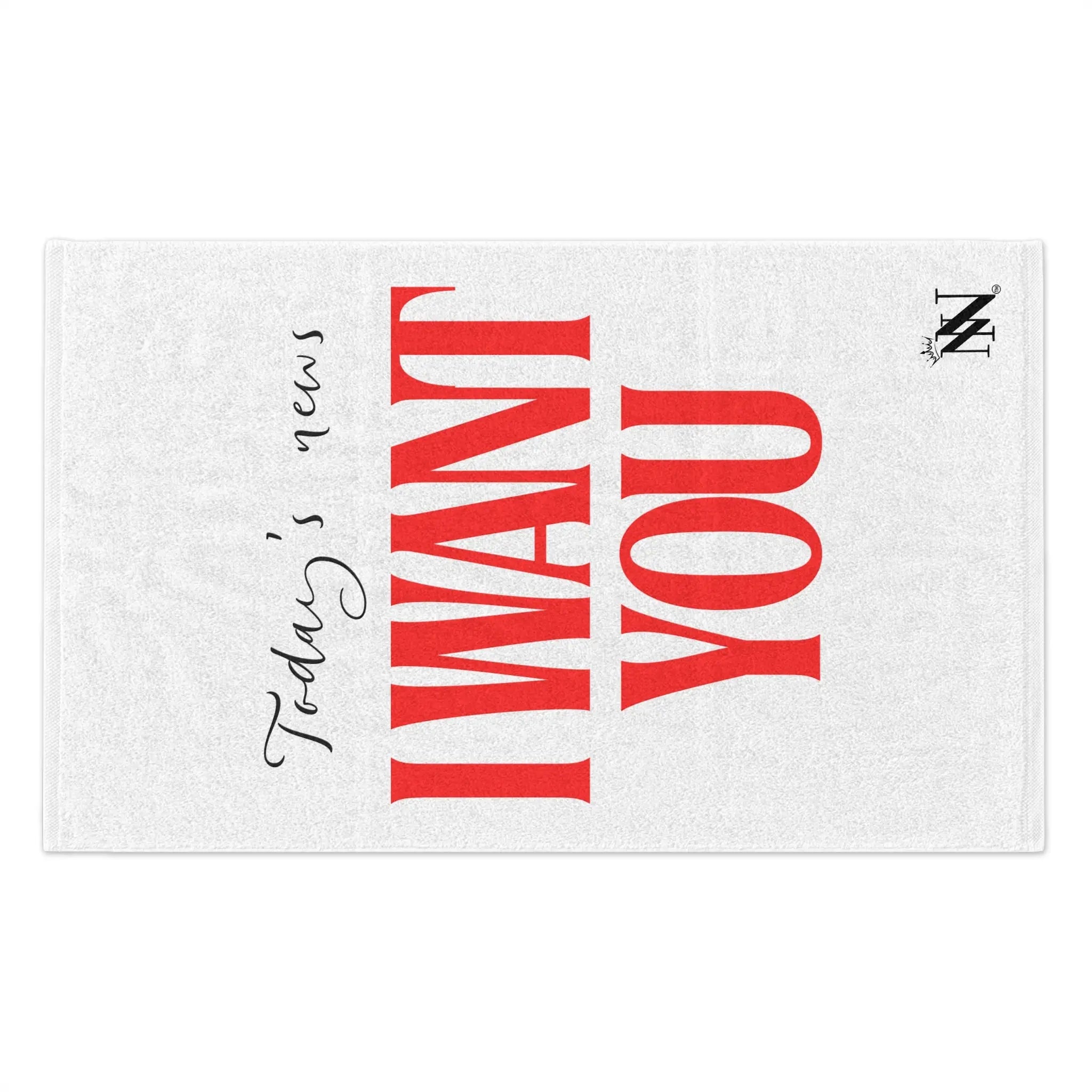 Today’s News I Want You | Mix & Match Soft Fun-Flirty Lovers’ Towels