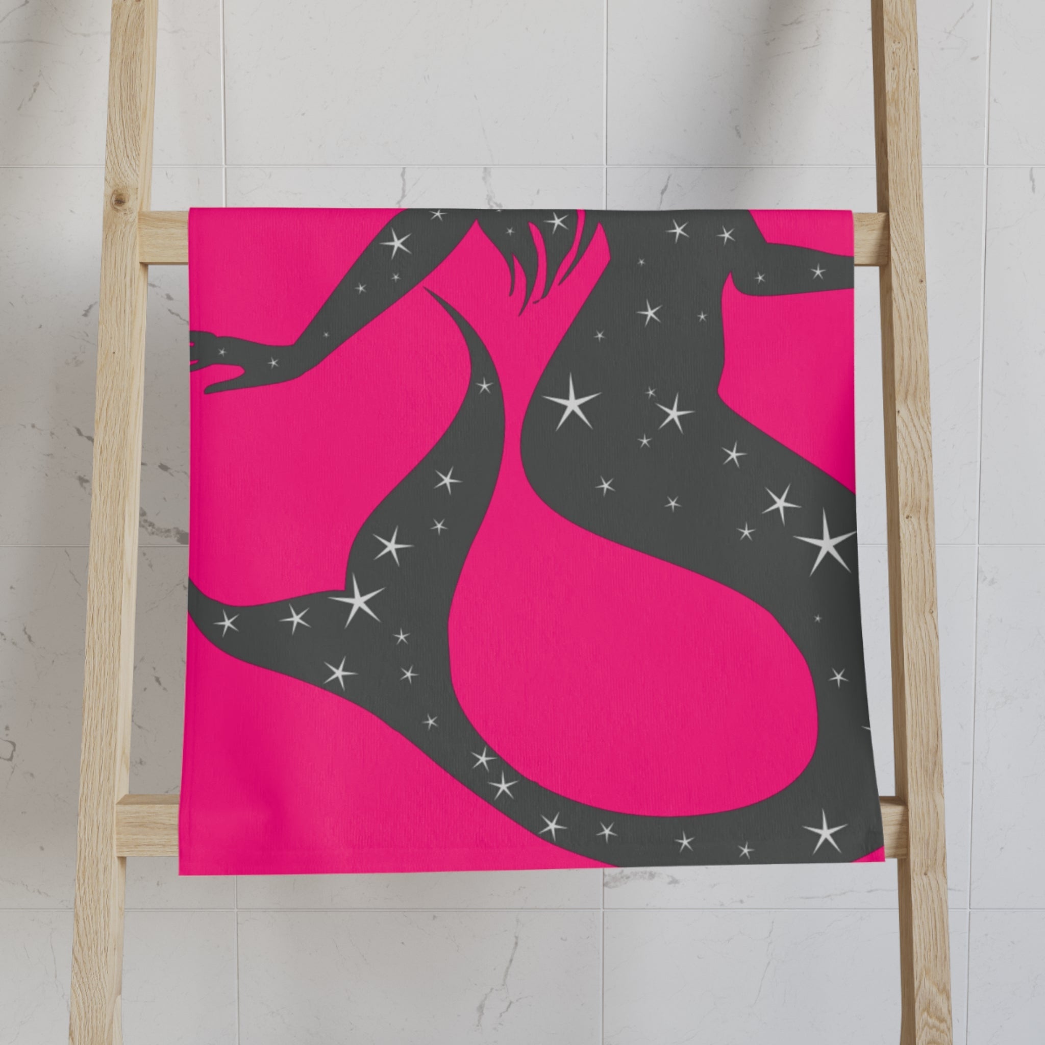Mermaid Star Signature Pink Cum Towel