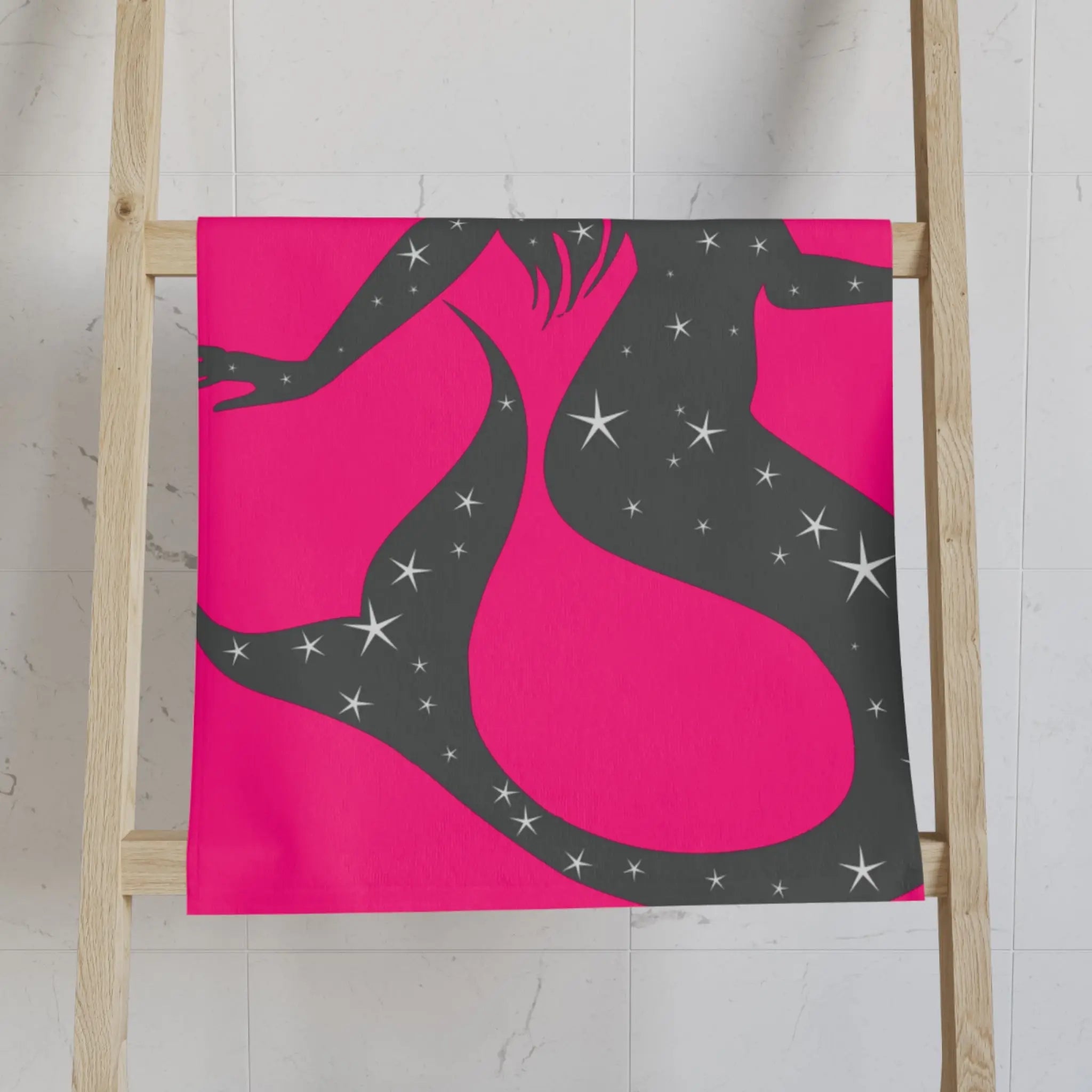 Mermaid Star Signature Pink Cum Towel
