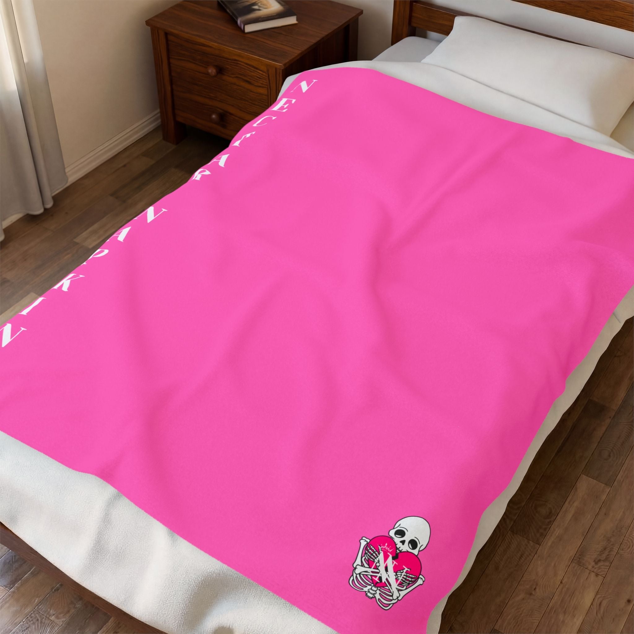 Nectar Napkins Brand Bright Pink Love Blanket