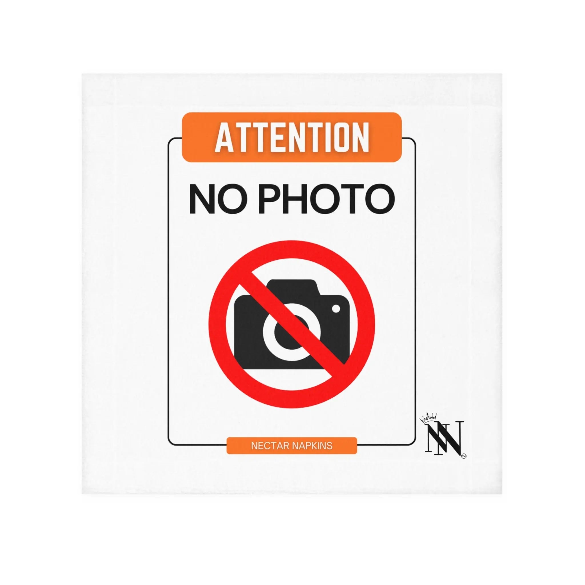 Attention No Photo Sign Sex Rag