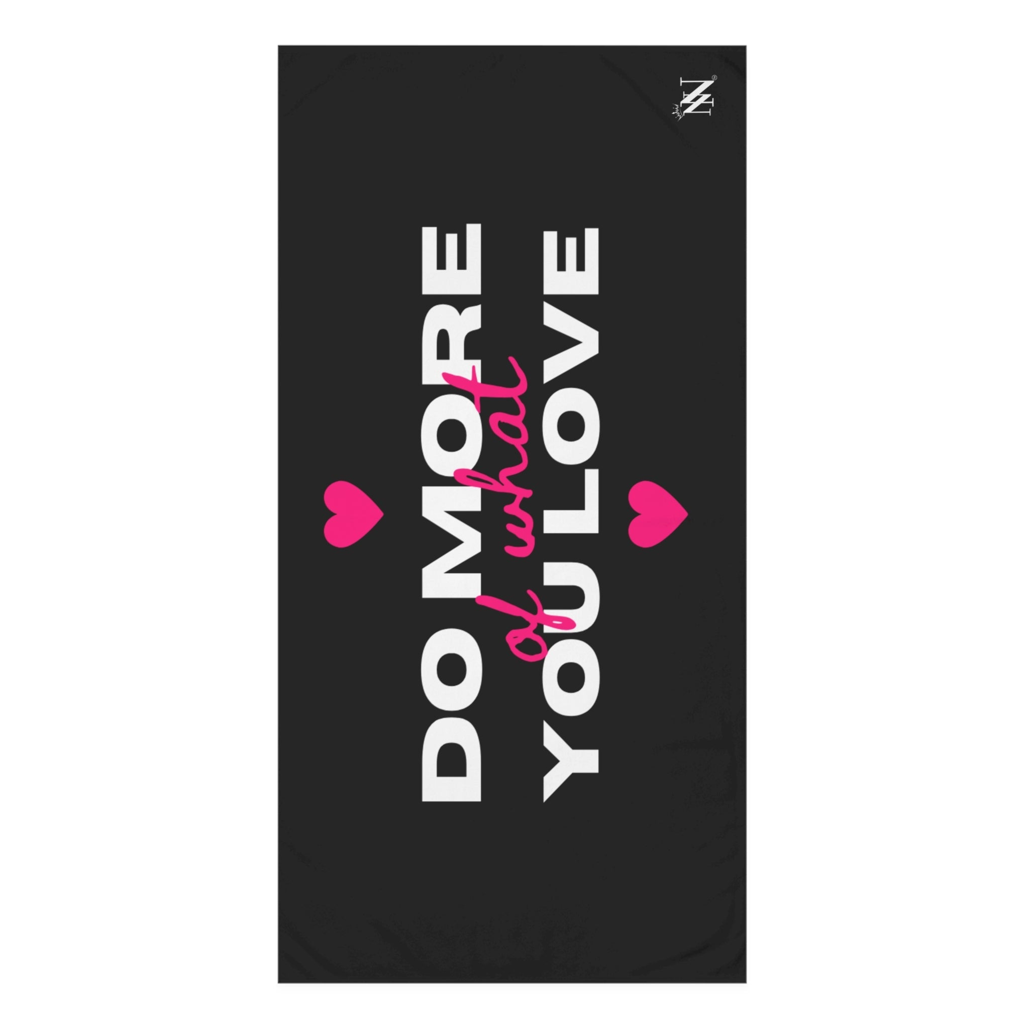 Do More of What You Love Hearts Extra Large Towel for Sex
