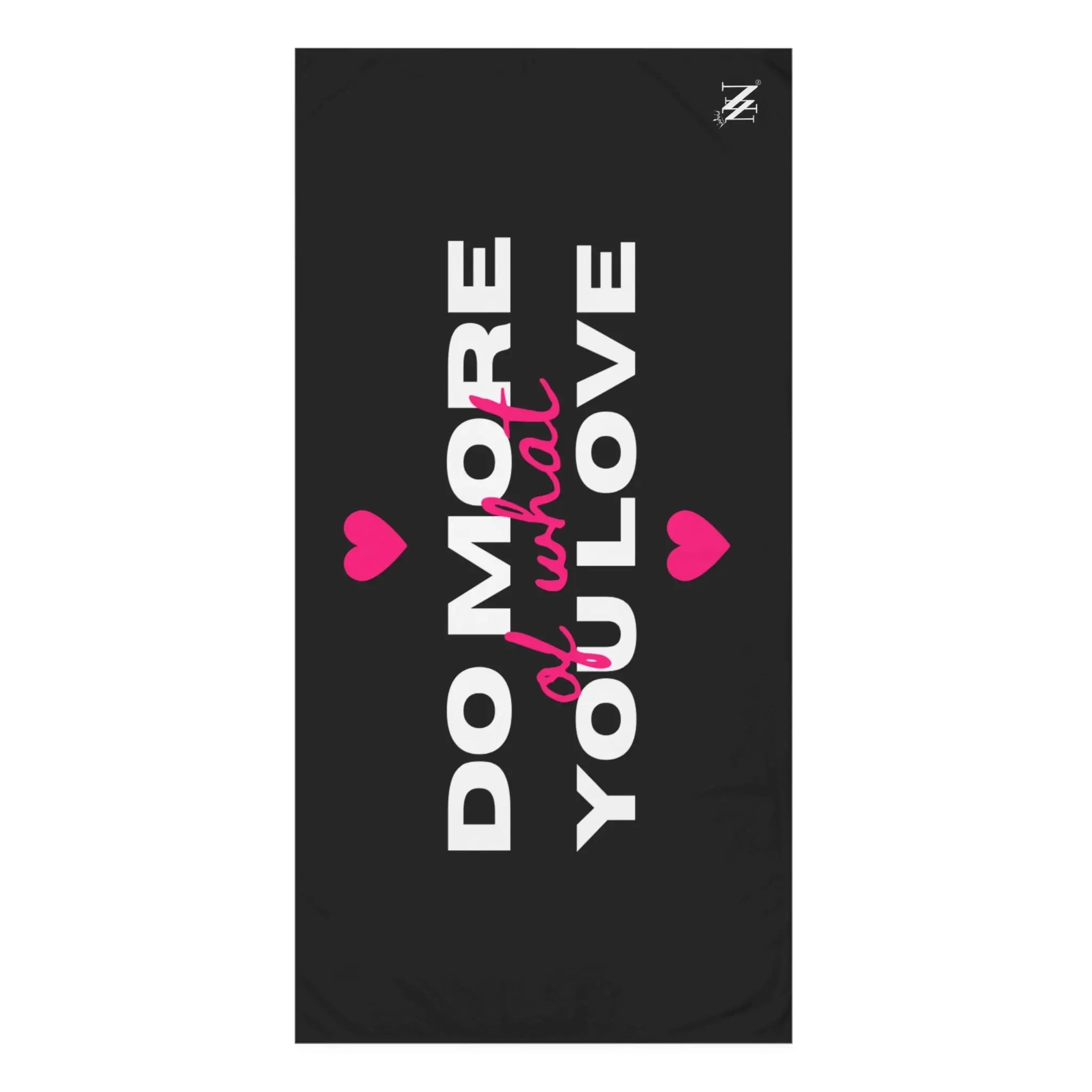 Do More of What You Love Hearts Extra Large Towel for Sex