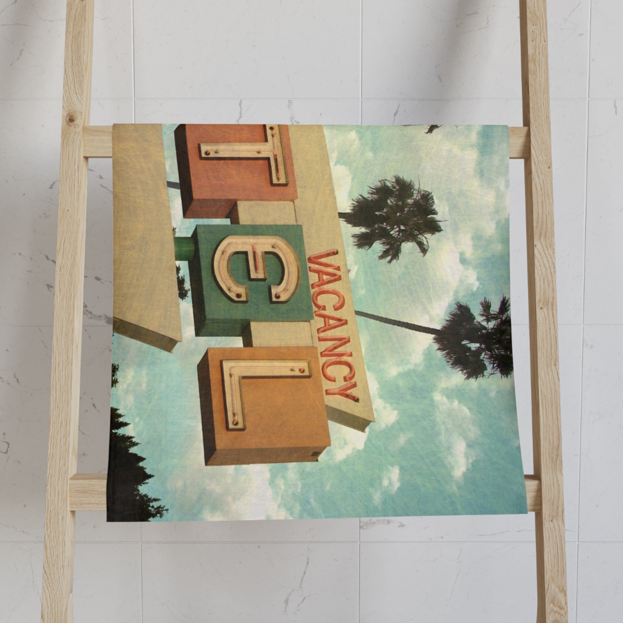 Retro Motel Vacancy Cum Towel