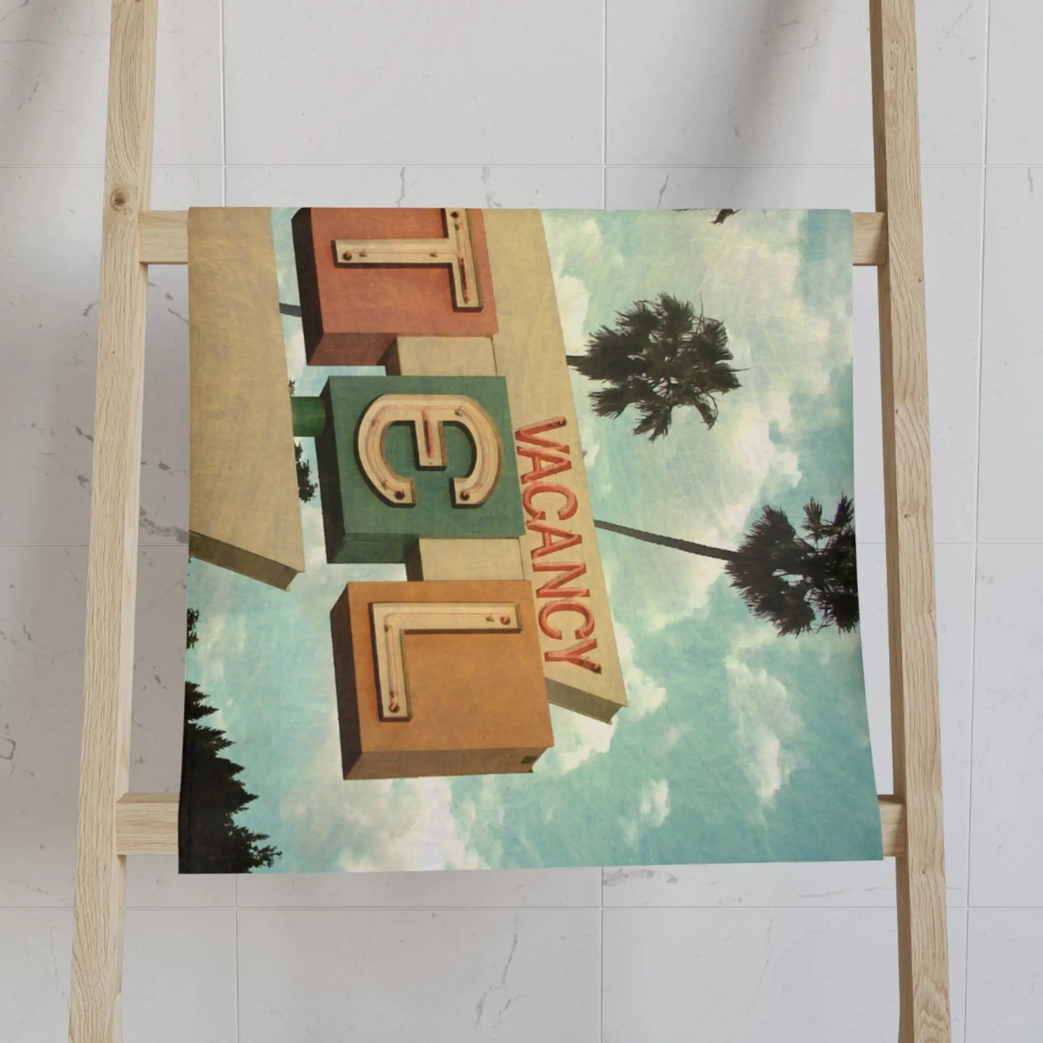 Retro Motel Vacancy Cum Towel