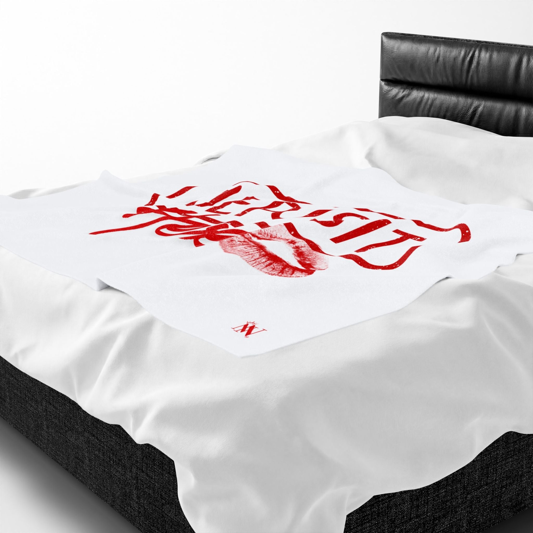 Deposit Here with a Kiss | Mix & Match Soft Fun-Flirty Lovers’ Blankets