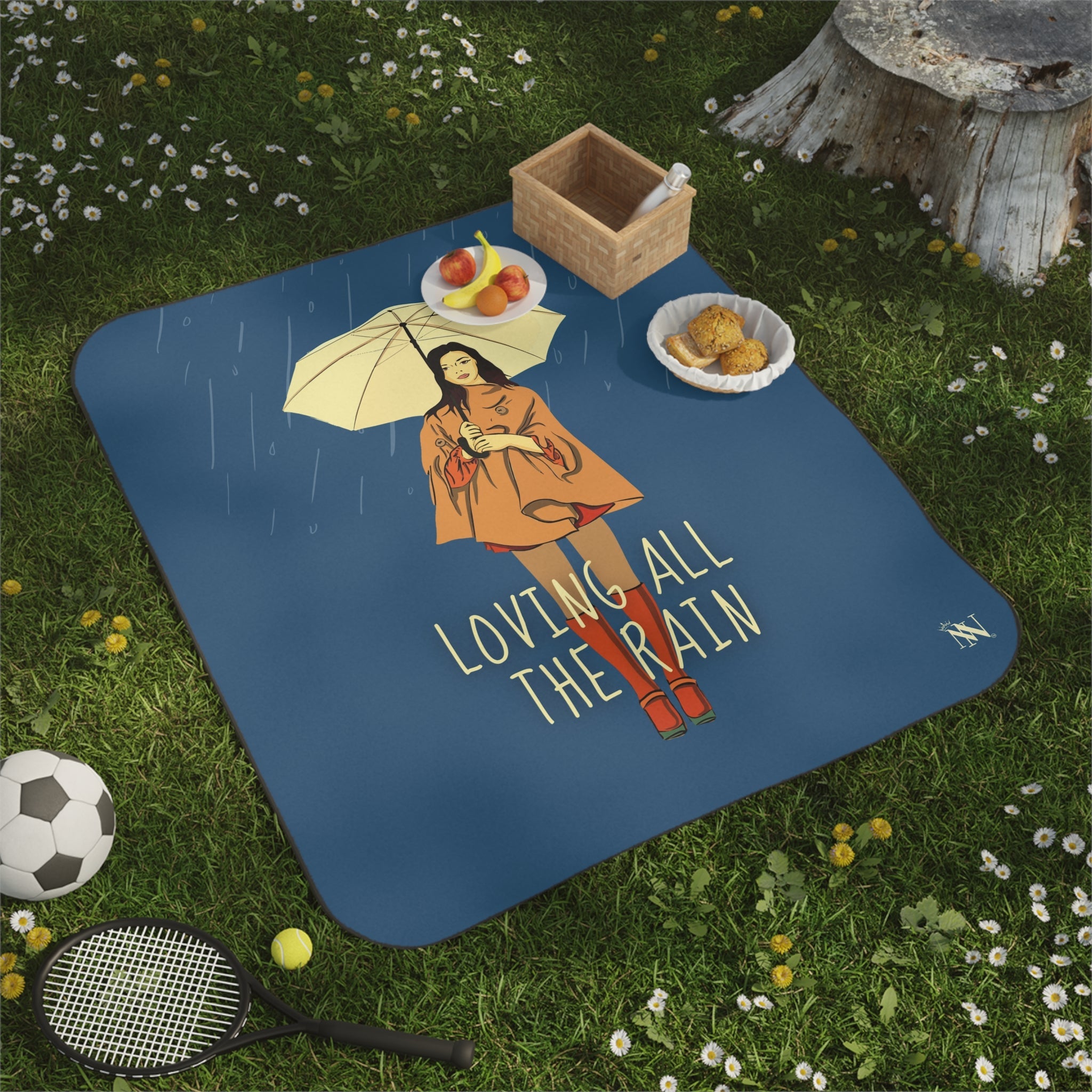 Loving All the Rain | Mix Match Fun-Flirty Lovers’ Water-Resistant Blankets