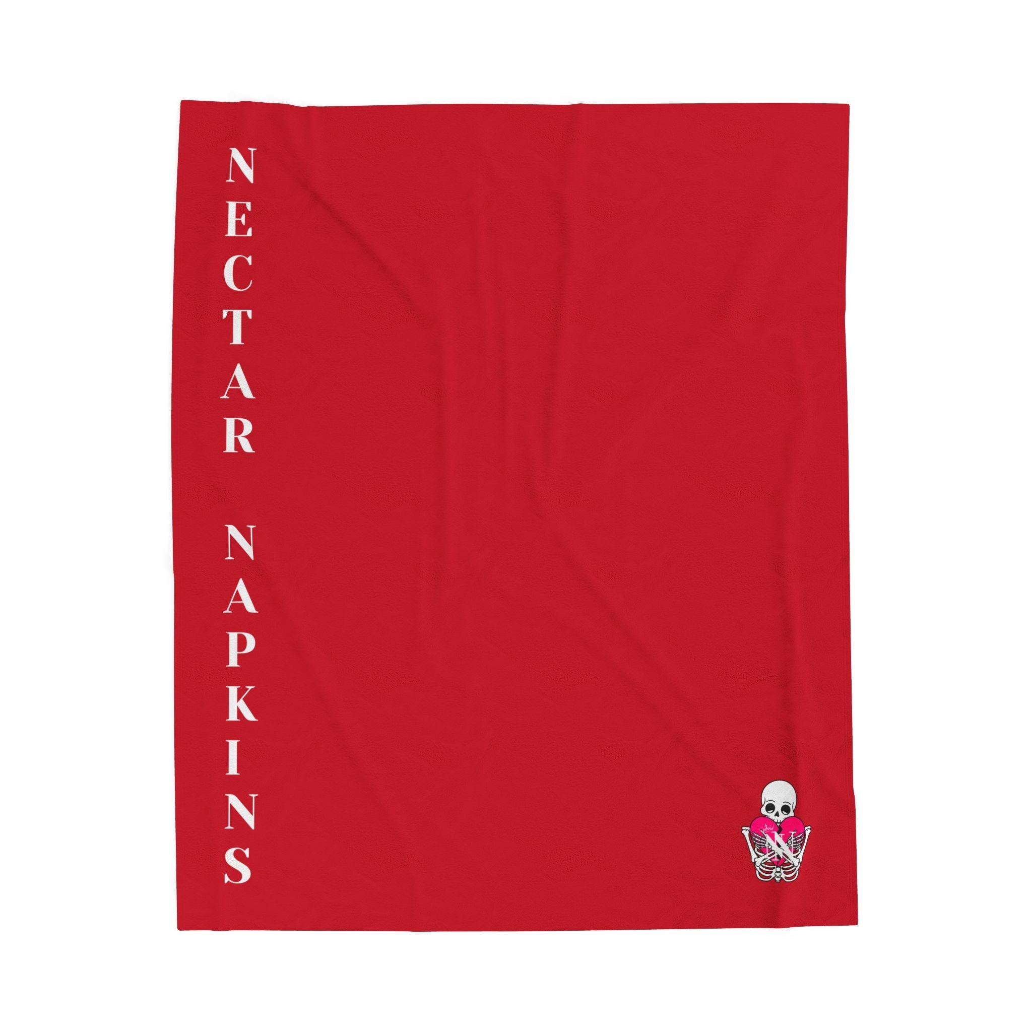 Nectar Napkins Brand Red | Nectar Napkins Fun-Flirty Lovers’ Blankets