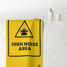 Caution High Noise Area | Mix & Match XL Fun-Flirty Lovers’ Towels
