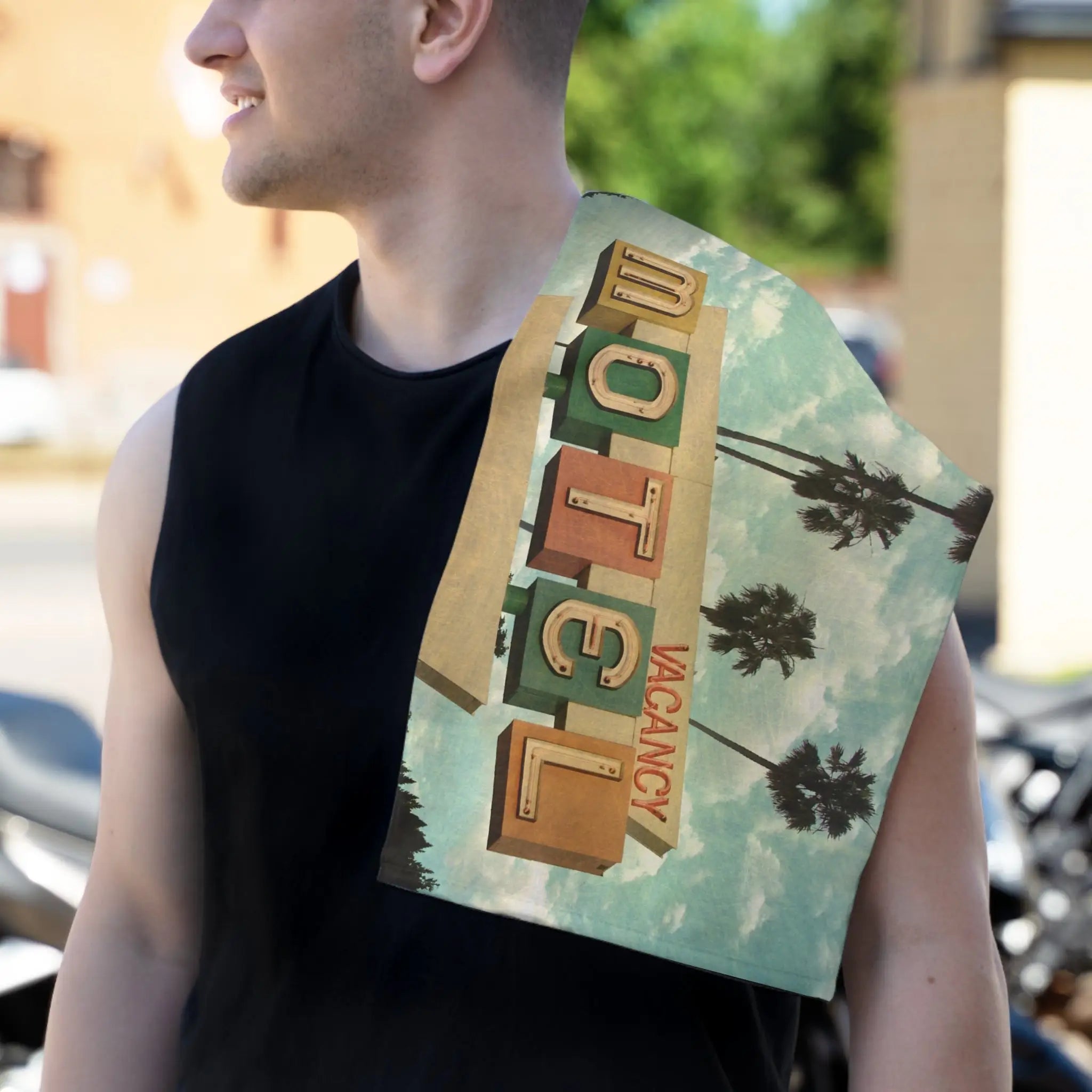 Retro Motel Vacancy Sex Towel