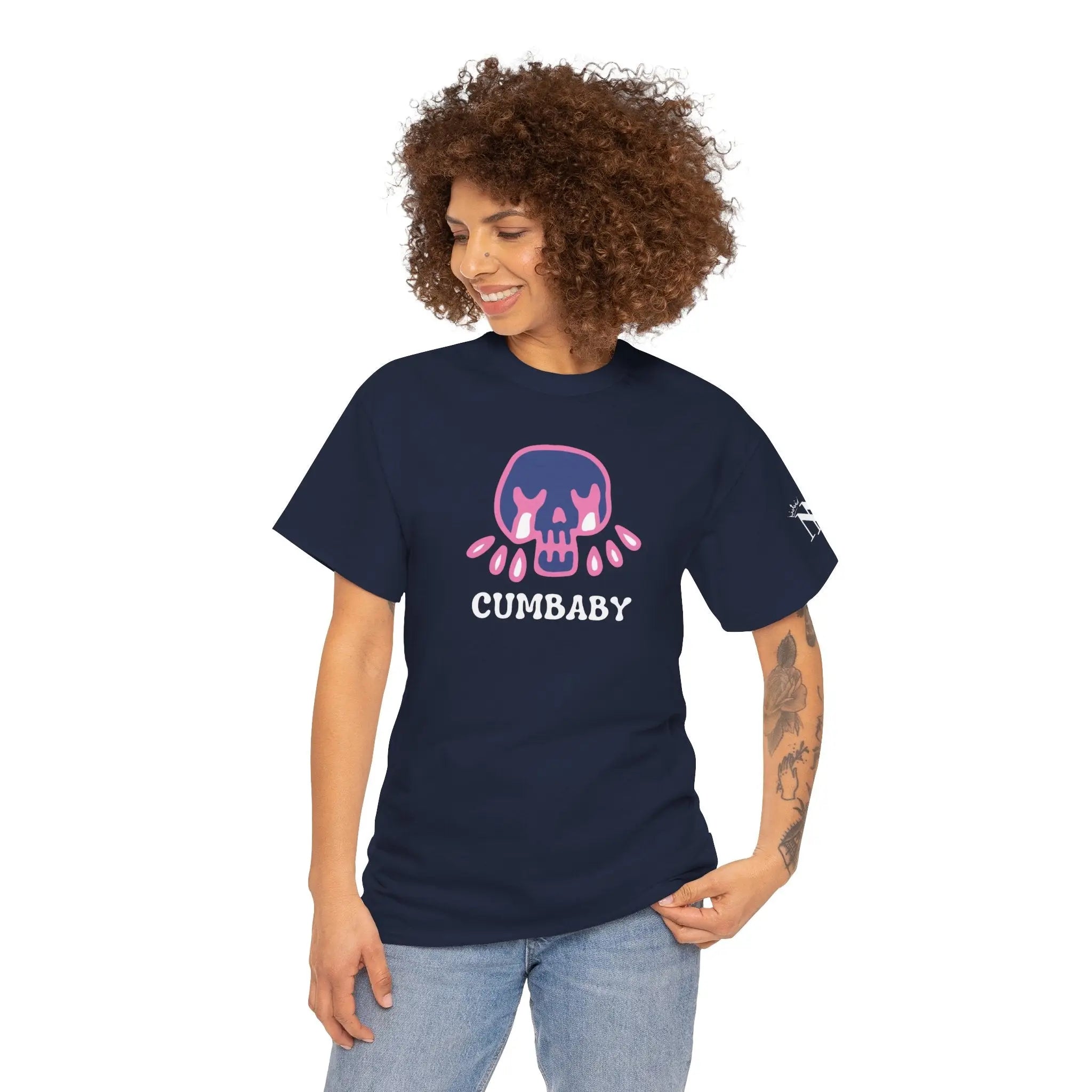 Cumbaby Crying Skull 100% Cotton T-Shirt