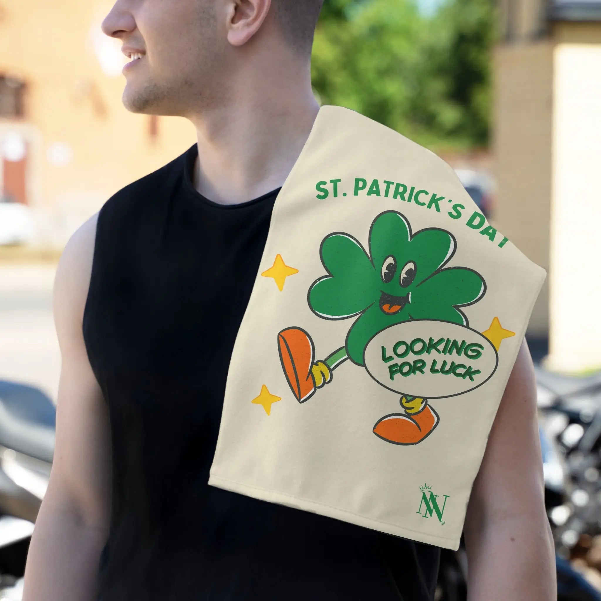 Looking for Luck Shamrock St. Patrick’s Day | Mix & Match Soft Fun-Flirty Lovers’ Towels