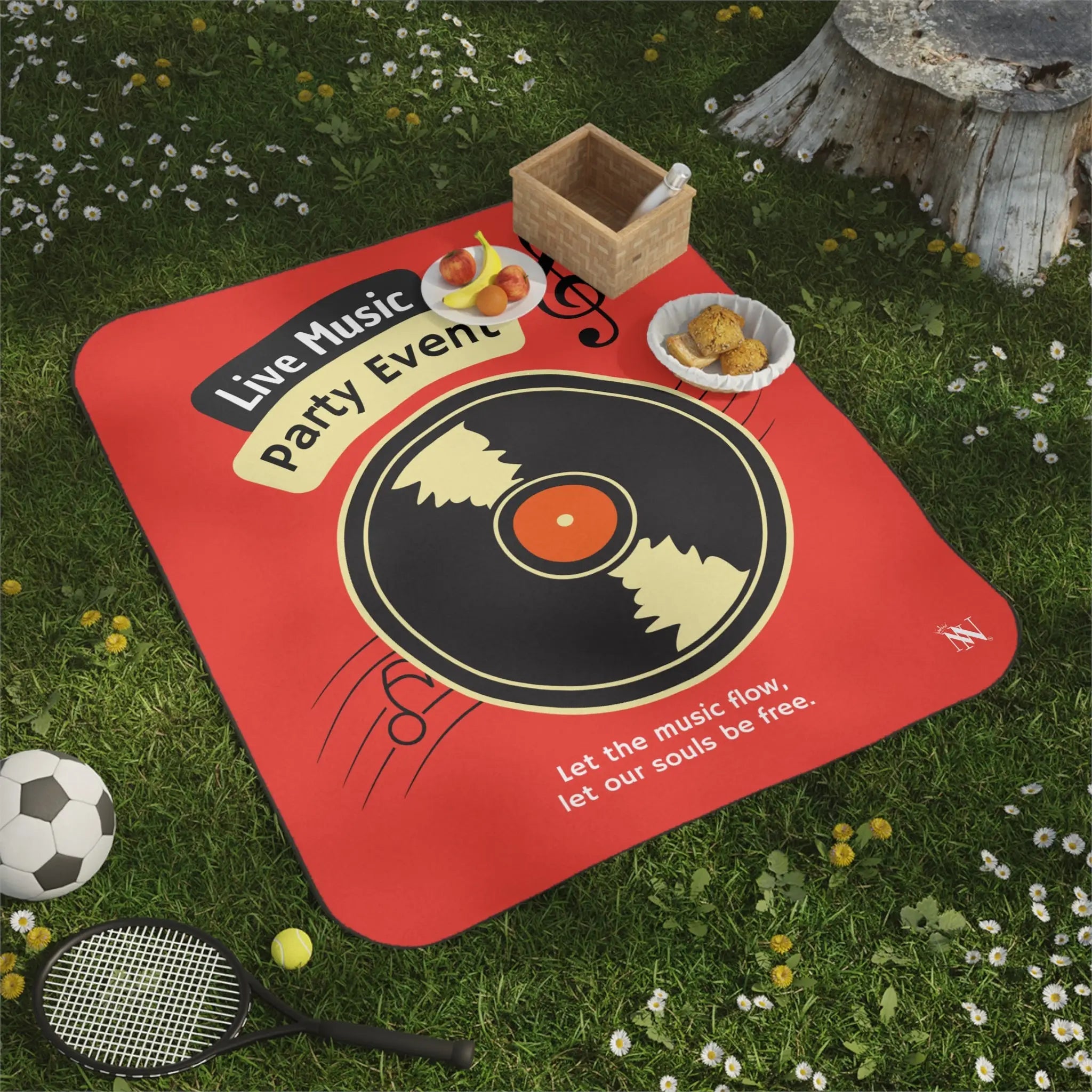 Let the Music Flow Travel-Friendly Water-Resistant Sex Blanket