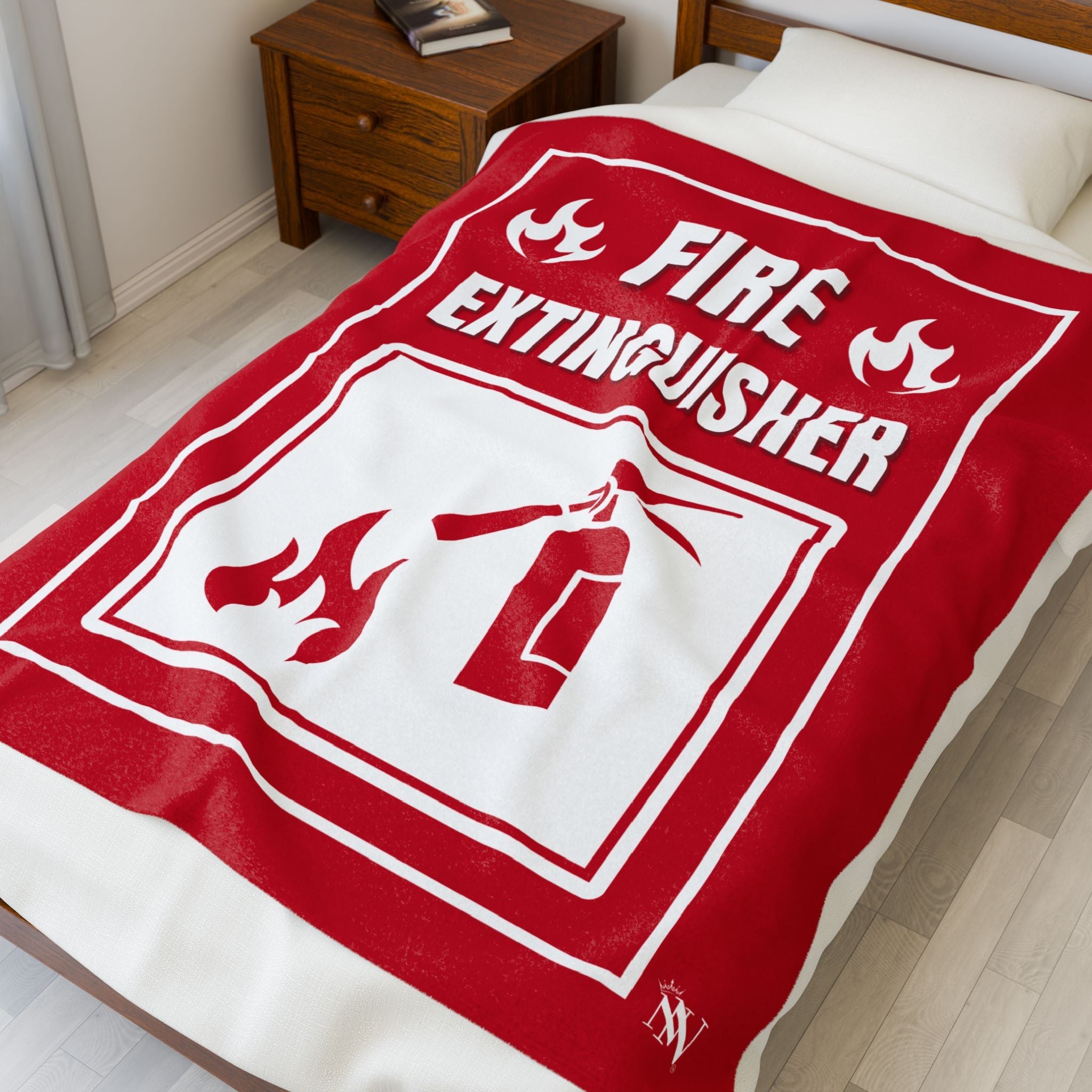 Fire Extinguisher | Mix & Match Velveteen Fun-Flirty Lovers’ Blankets