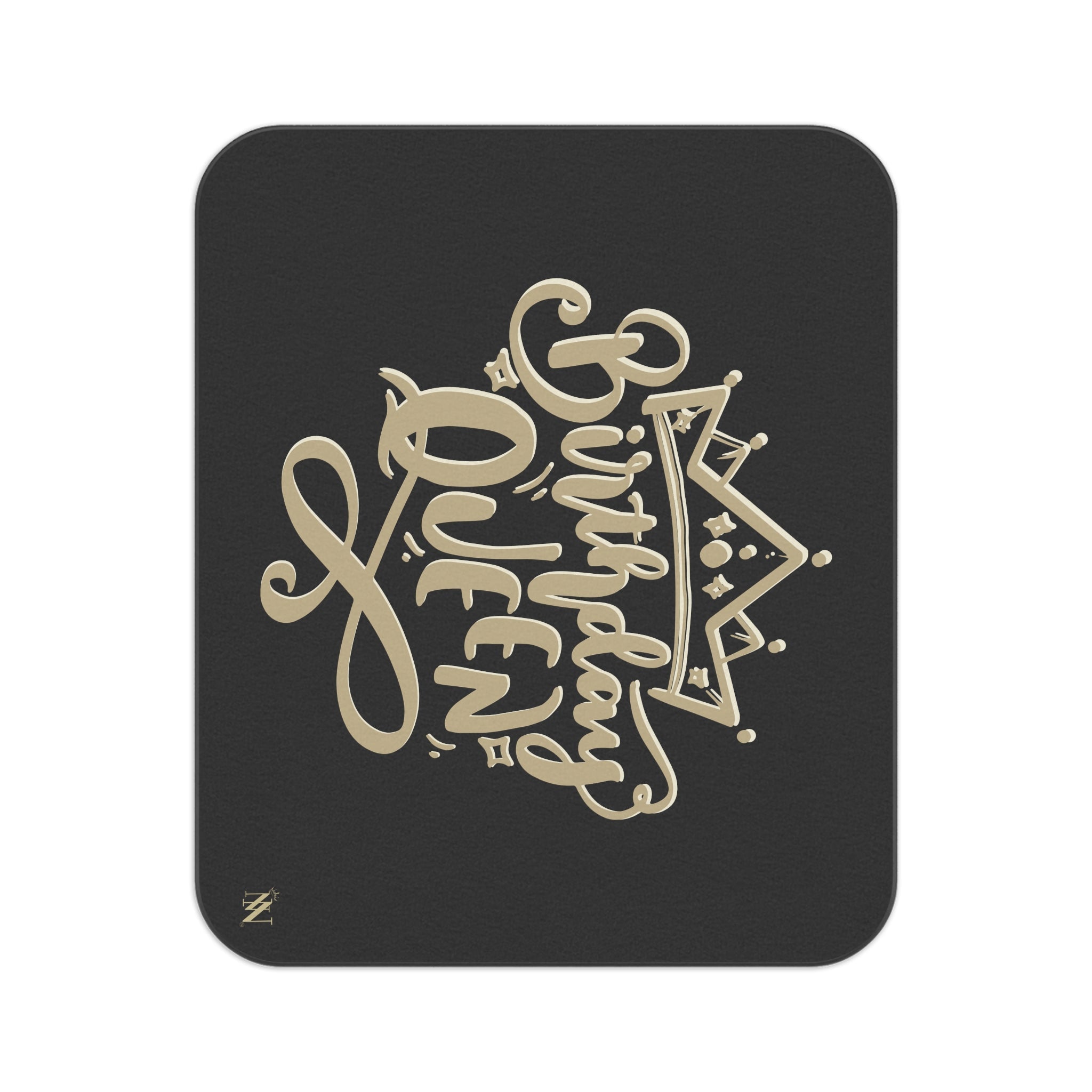 Gold Crown Birthday Queen | Mix Match Fun-Flirty Lovers’ Water-Resistant Blankets