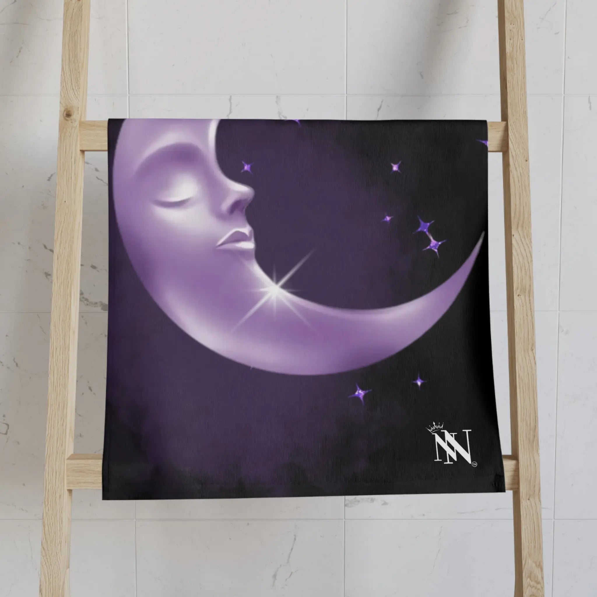 Purple Moon Cum Towel