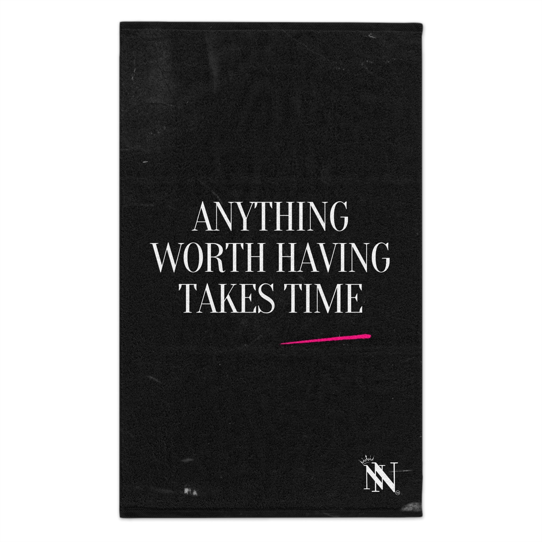 Anything Worth Having Takes Time | Mix & Match Soft Fun-Flirty Lovers’ Towels
