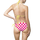 Signature Pink White Checkered | Mix & Match Fun-Flirty Lovers’ String Bikinis