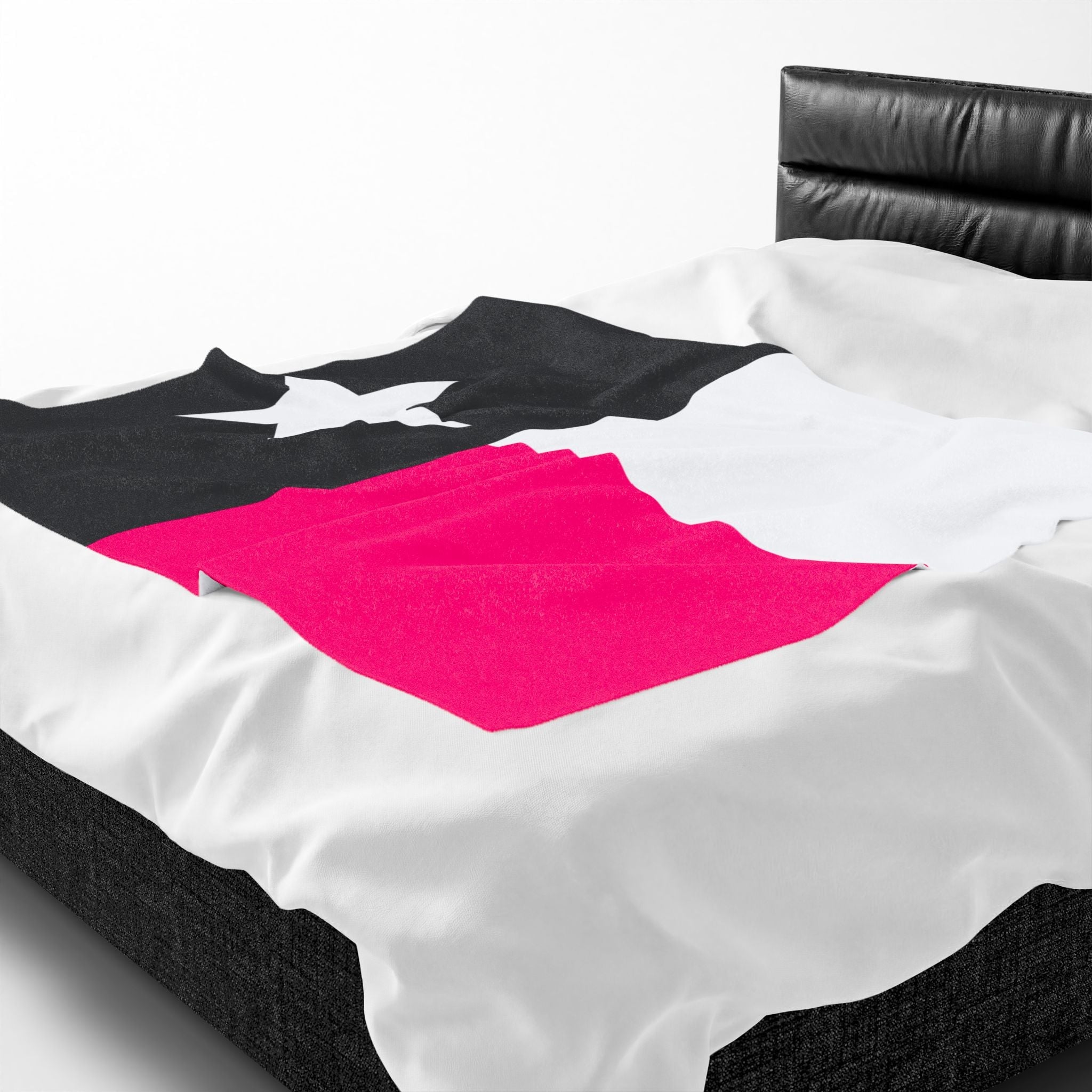 Signature Pink & Black Texas Flag Romantic Sex Gifts Blanket