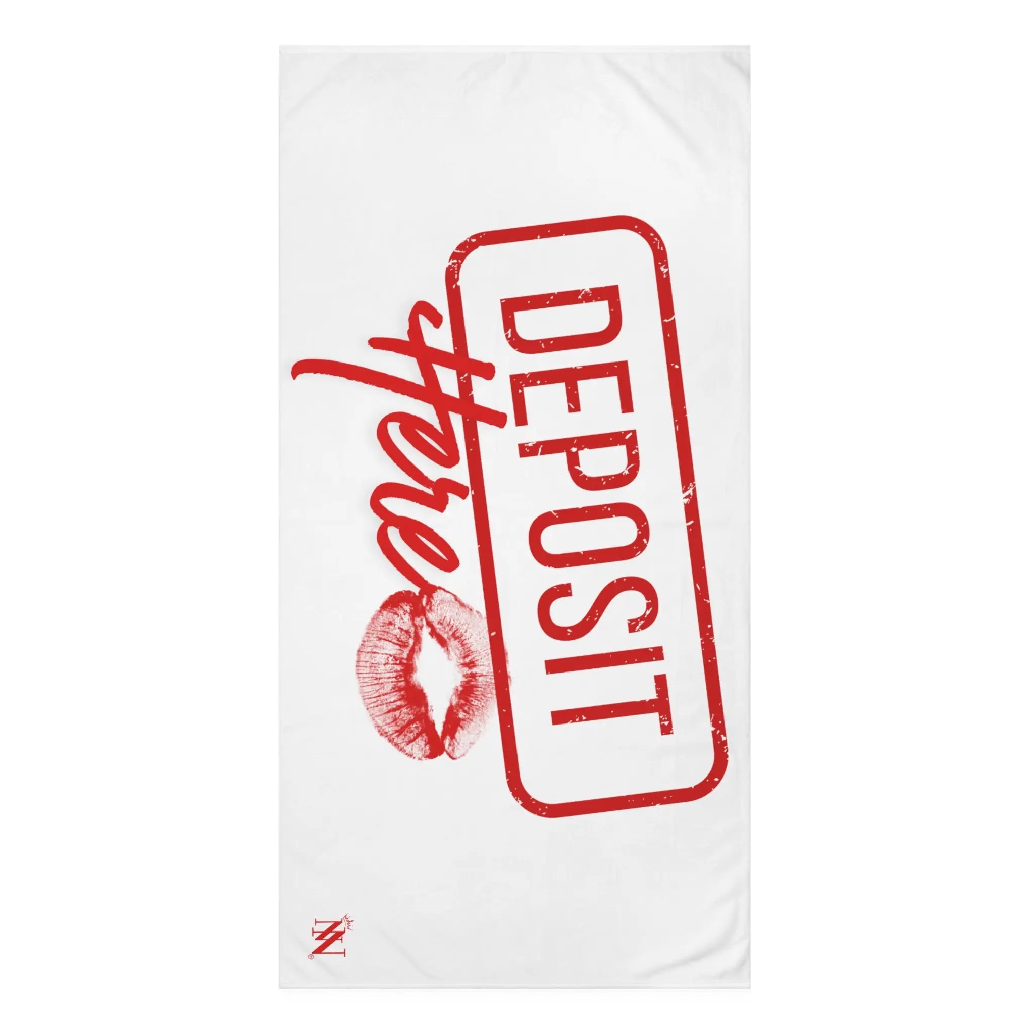 Deposit Here with a Kiss | Mix & Match XL Fun-Flirty Lovers’ Towels