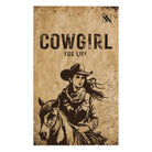 Vintage Cowgirl for Life Poster | Mix & Match Soft Fun-Flirty Lovers’ Towels