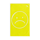 Sad Emoji Neon Yellow Cum Towel