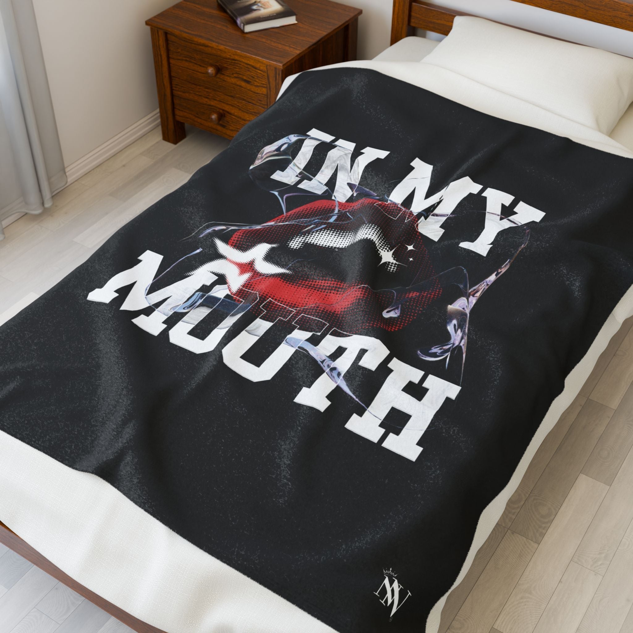 In My Mouth | Mix & Match Velveteen Fun-Flirty Lovers’ Blankets