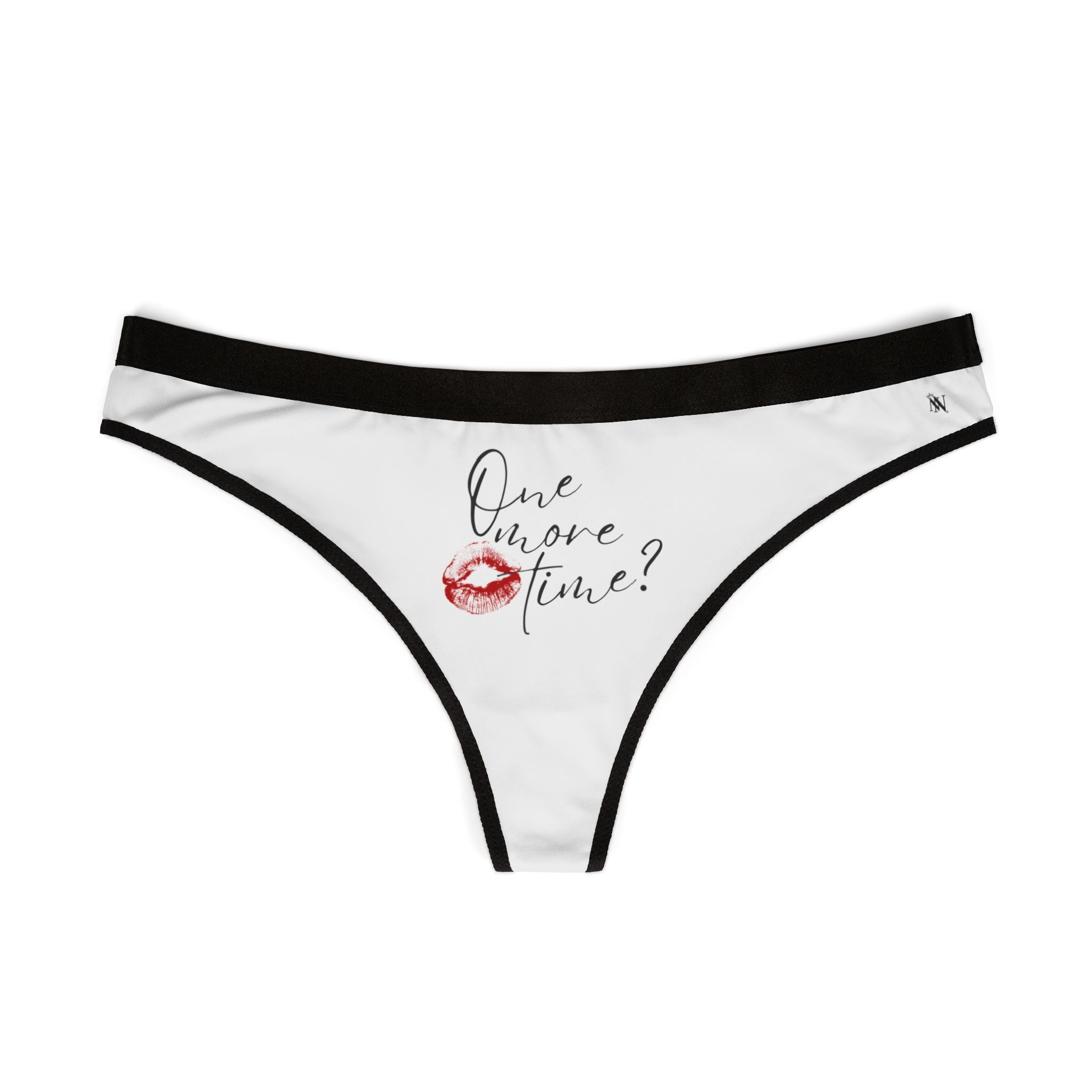 One More Time? with a Kiss Sex Gifts Lingerie Women’s Thong