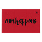 Cum Happens Red | Mix & Match Soft Fun-Flirty Lovers’ Towels
