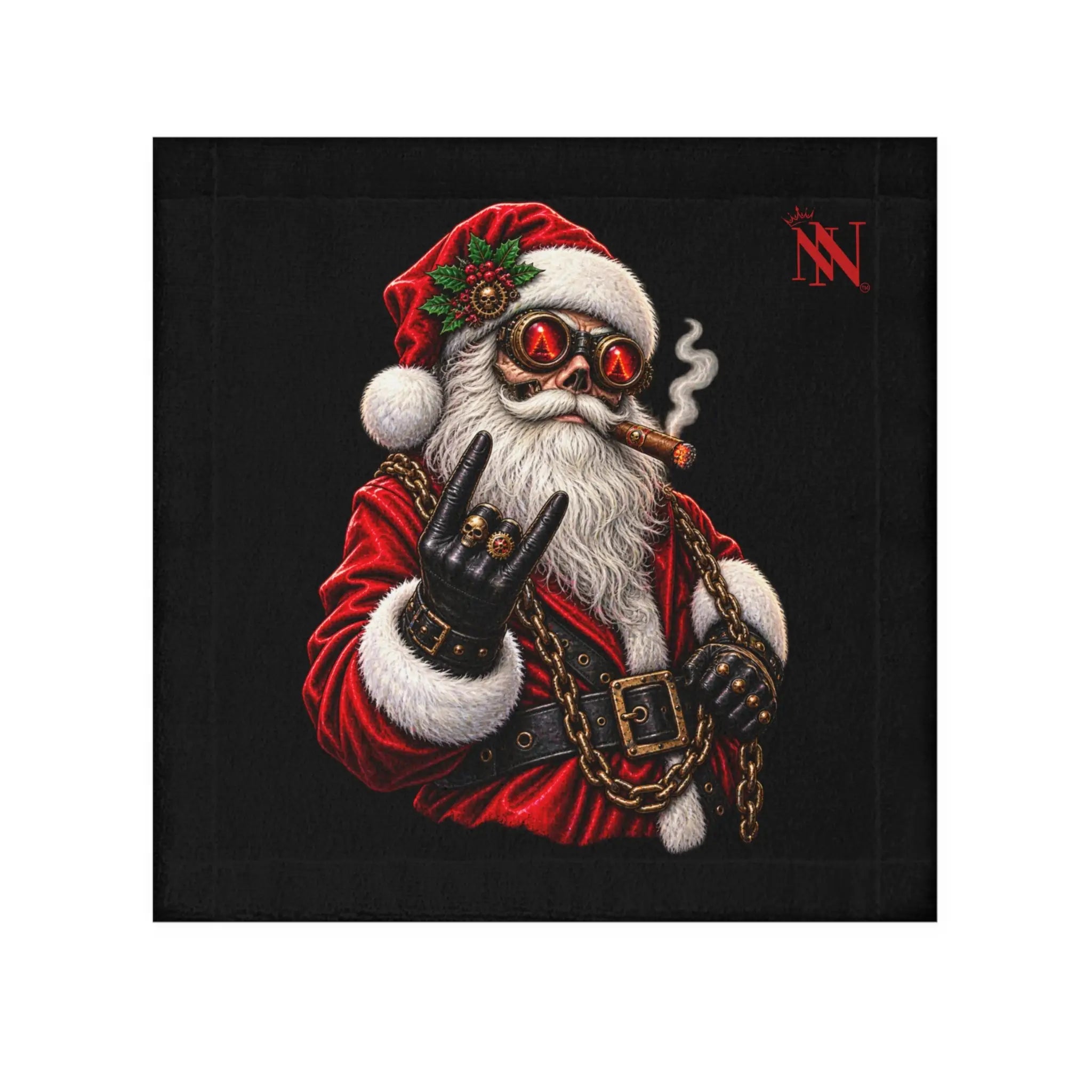 Santa in Chains Christmas | Nectar Napkins Lils’ Fun-Flirty Lovers’ Towels
