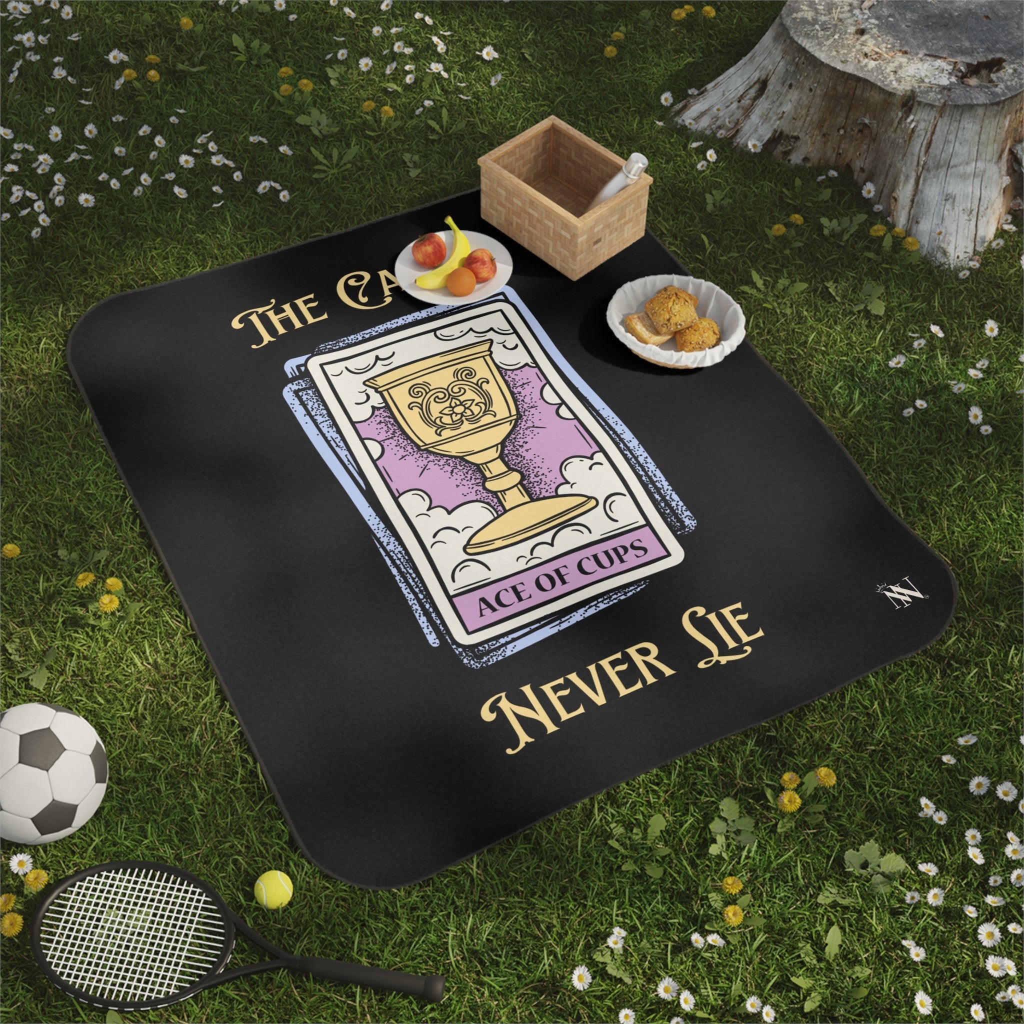 The Cards Never Lie Tarot Love Water Resistant Blanket for Sex