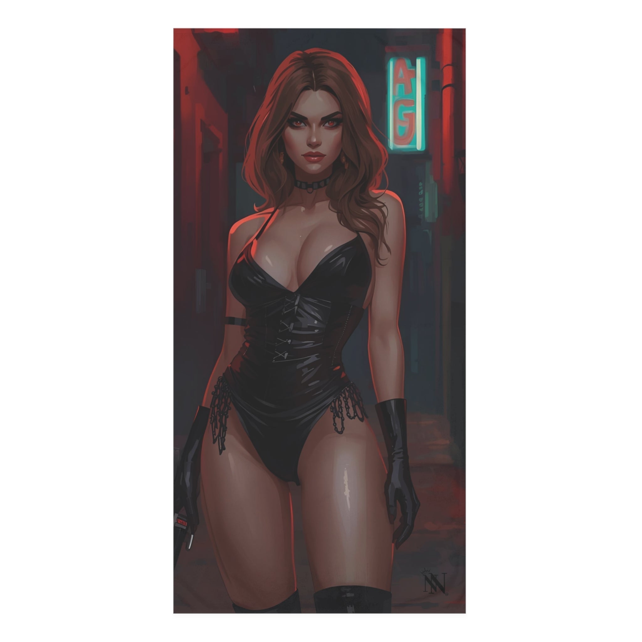 Sexy Domme Graphic | Mix & Match XL Fun-Flirty Lovers’ Towels