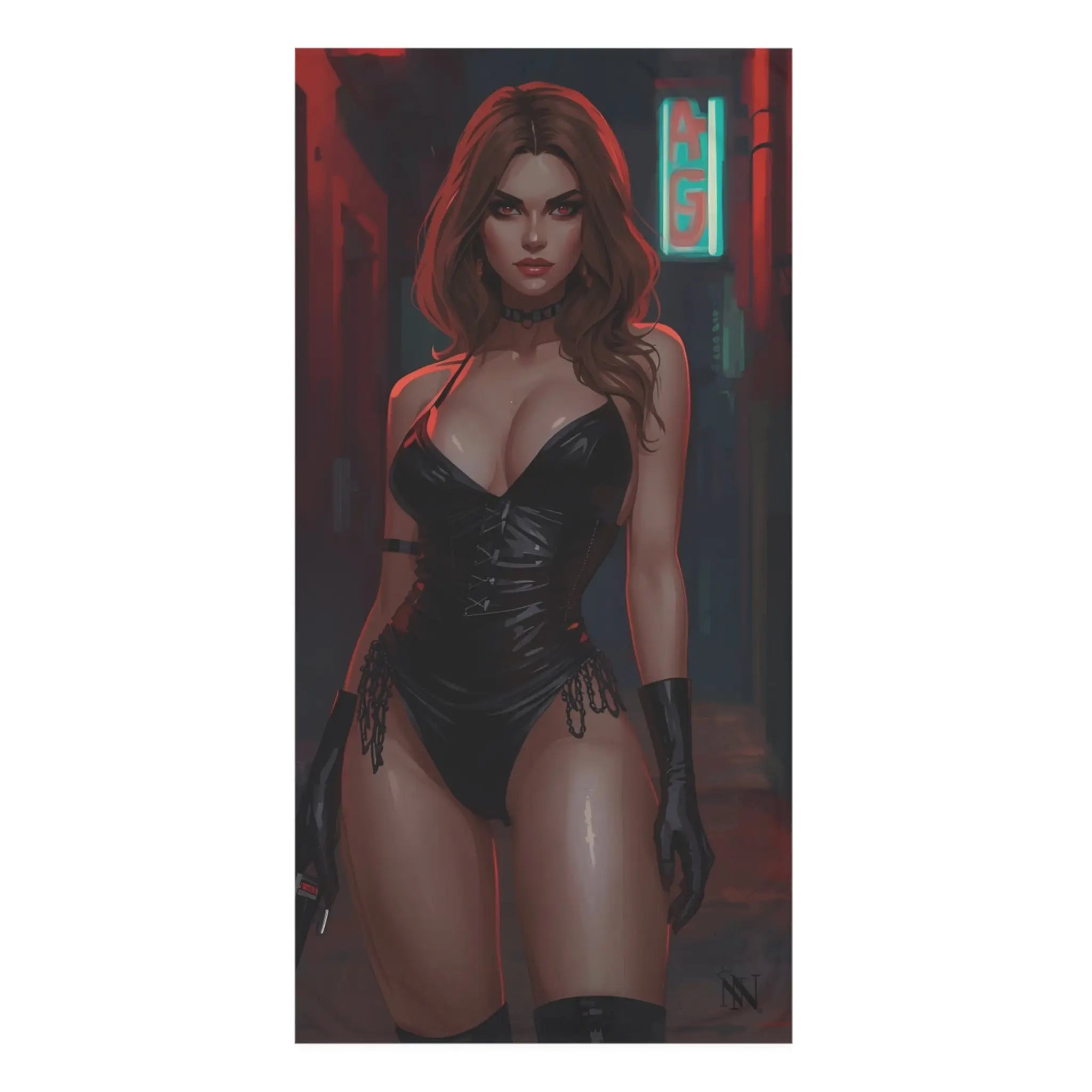Sexy Domme Graphic | Mix & Match XL Fun-Flirty Lovers’ Towels