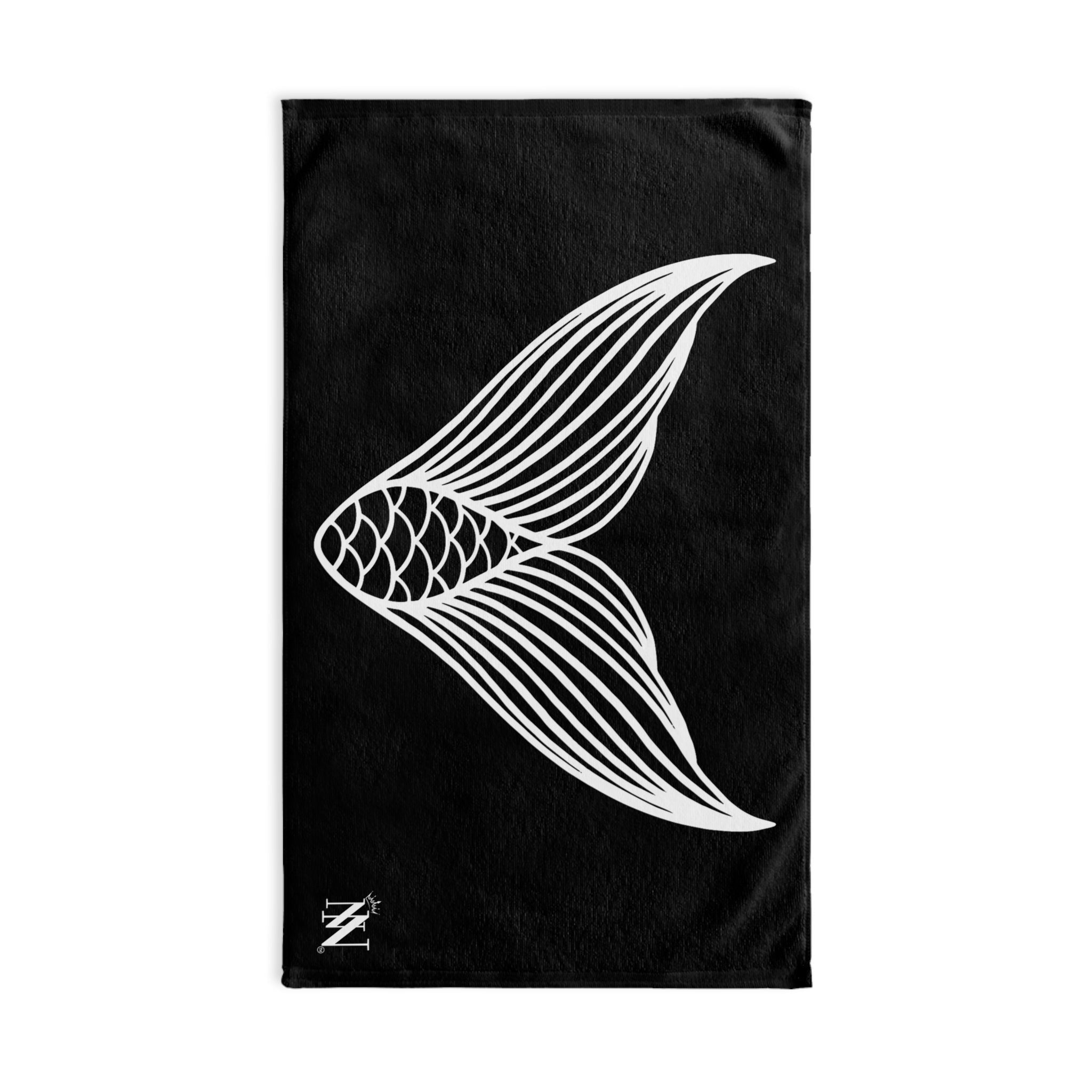 Mermaid Tail Black Cum Towel