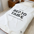 Bed to Table | Mix & Match Velveteen Fun-Flirty Lovers’ Blankets
