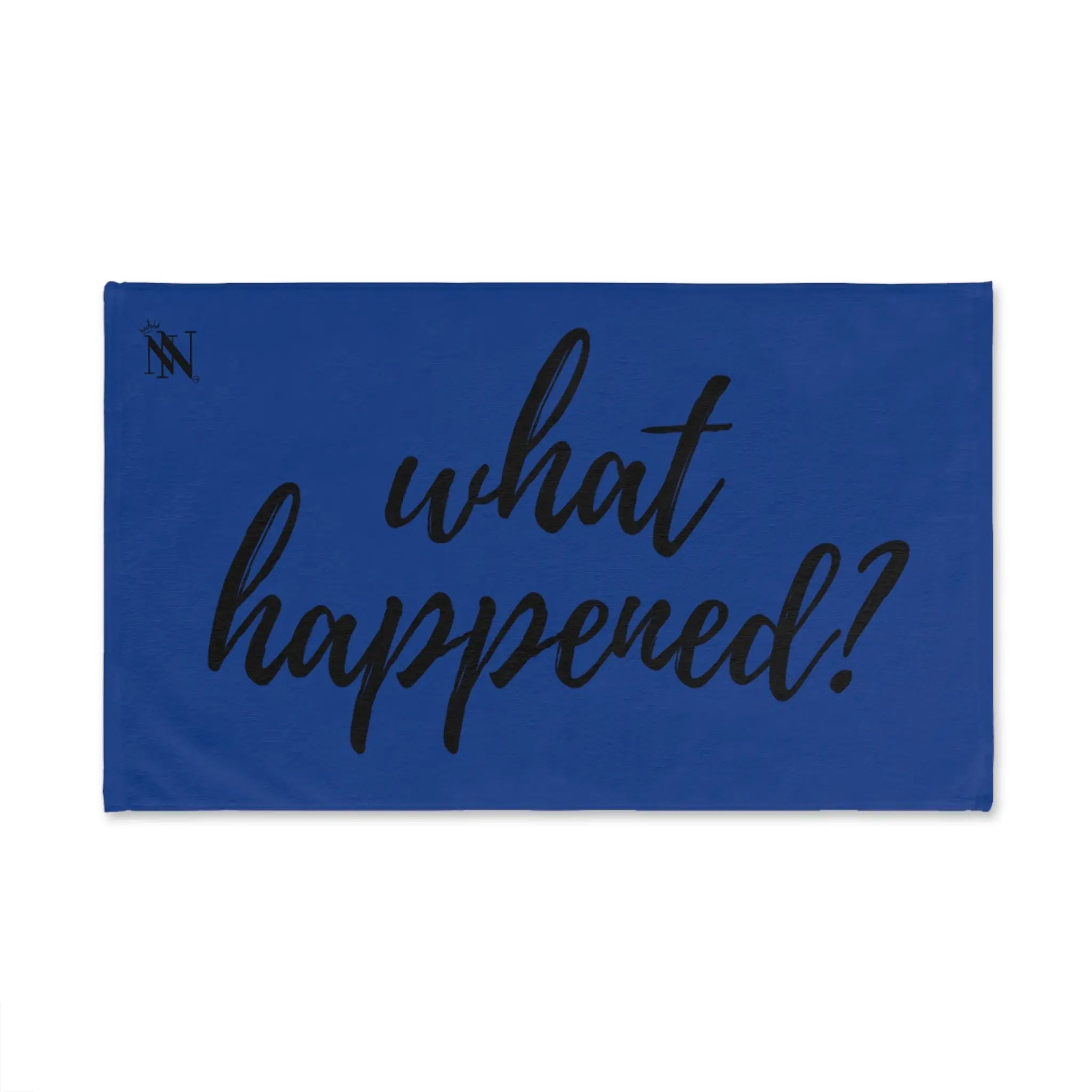 What Happened? Blue Cum Towel