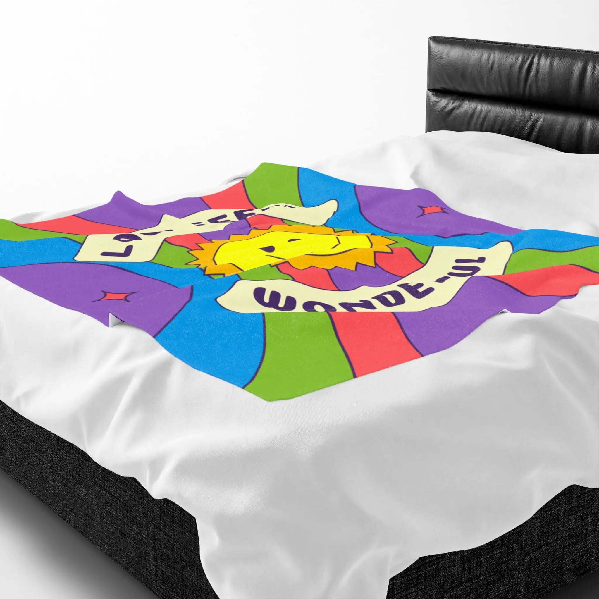Love Feels Wonderful Retro Blanket