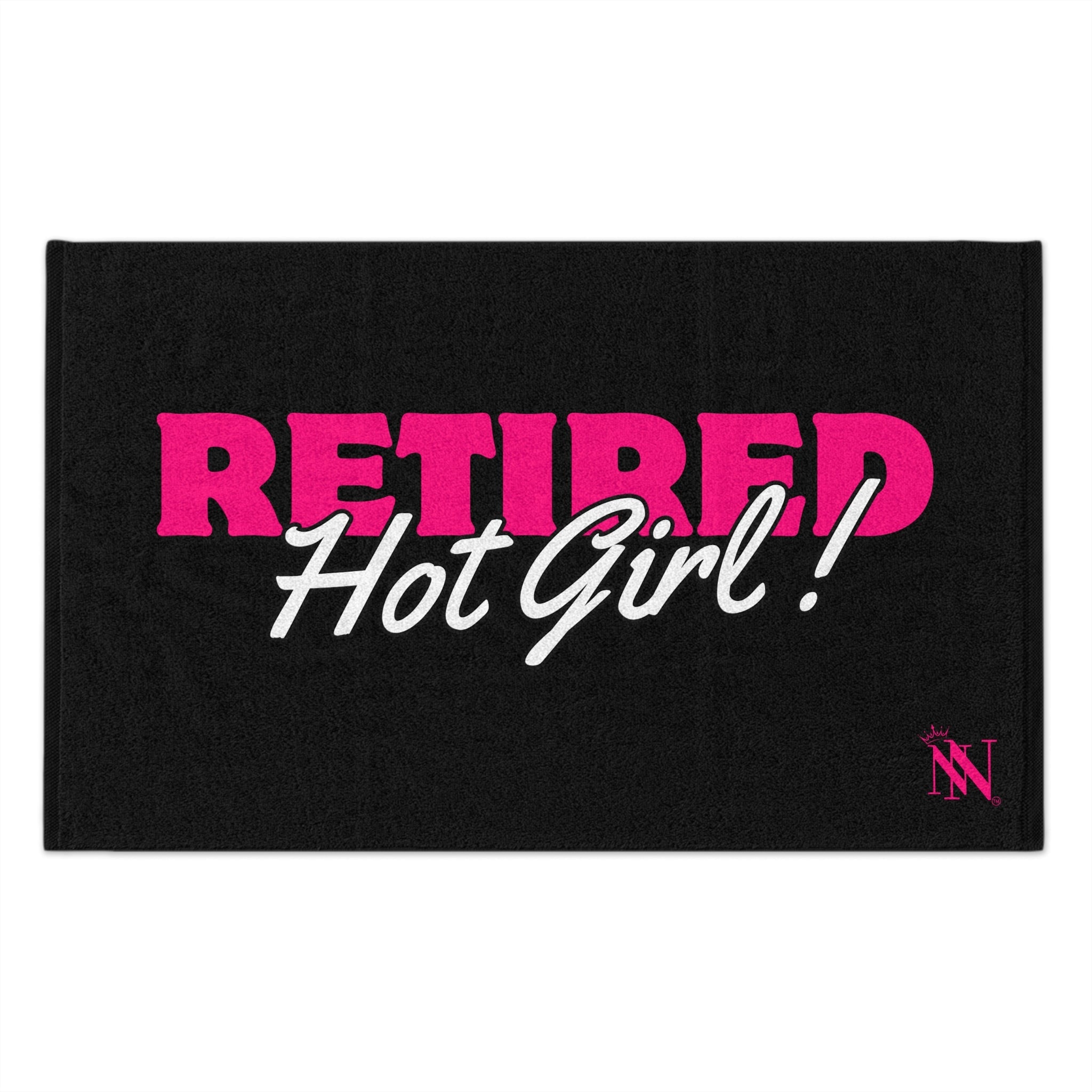 Retired Hot Girl! Black Mix & Match Soft Sex Towels | Flirty Lovers’ Gifts