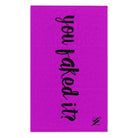 You Faked It? Bright Purple | Mix & Match Soft Fun-Flirty Lovers’ Towels