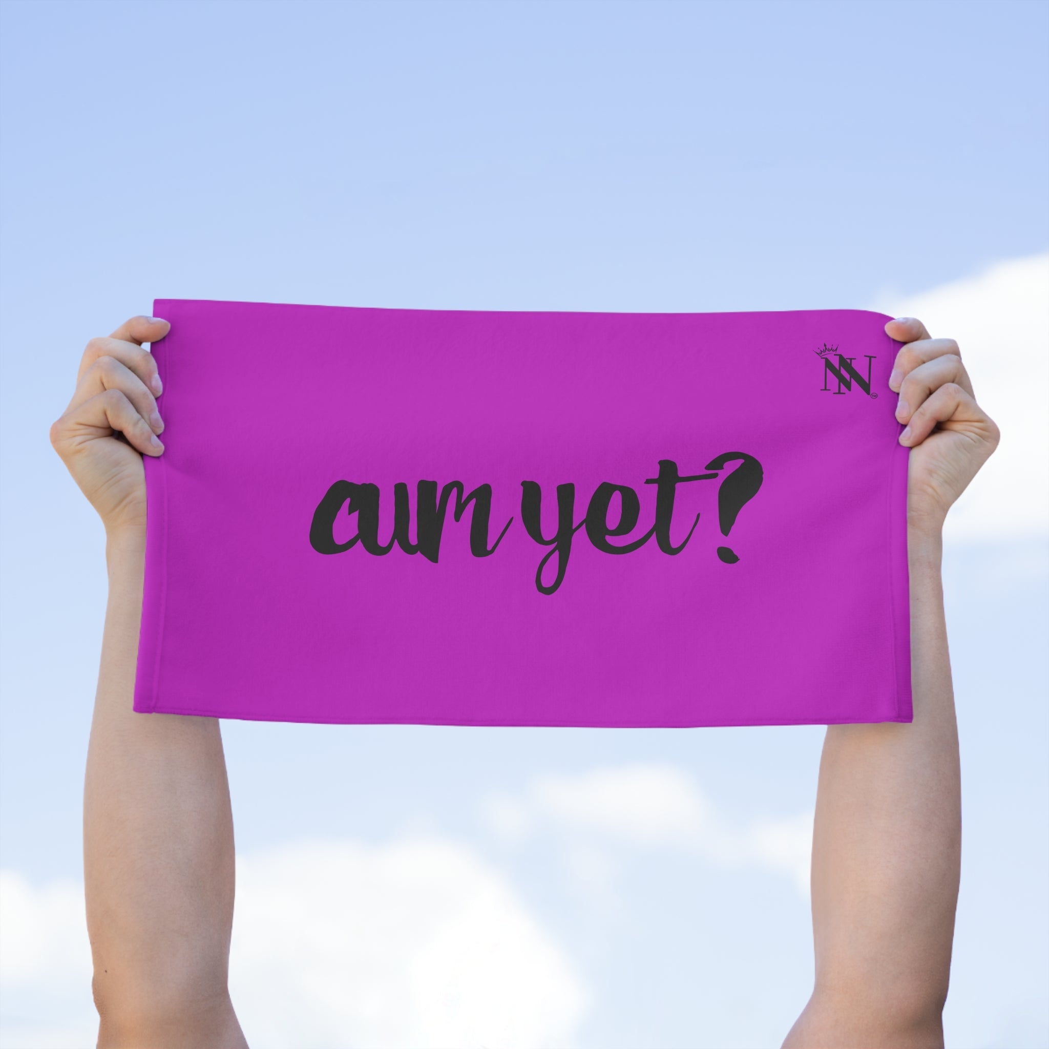 Cum Yet? Bright Purple | Mix & Match Soft Fun-Flirty Lovers’ Towels