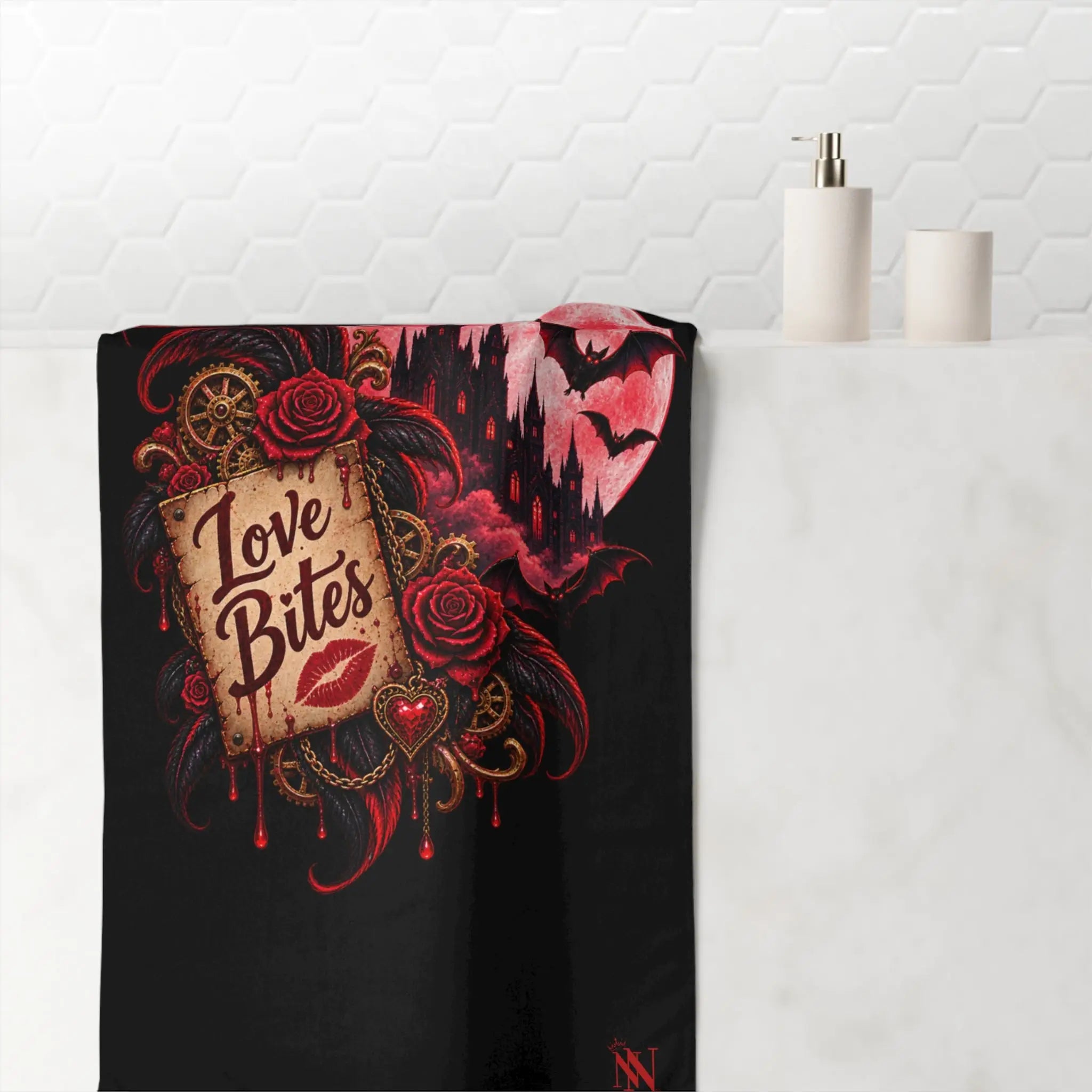 Love Bites Moon Bats XL Sex Towel
