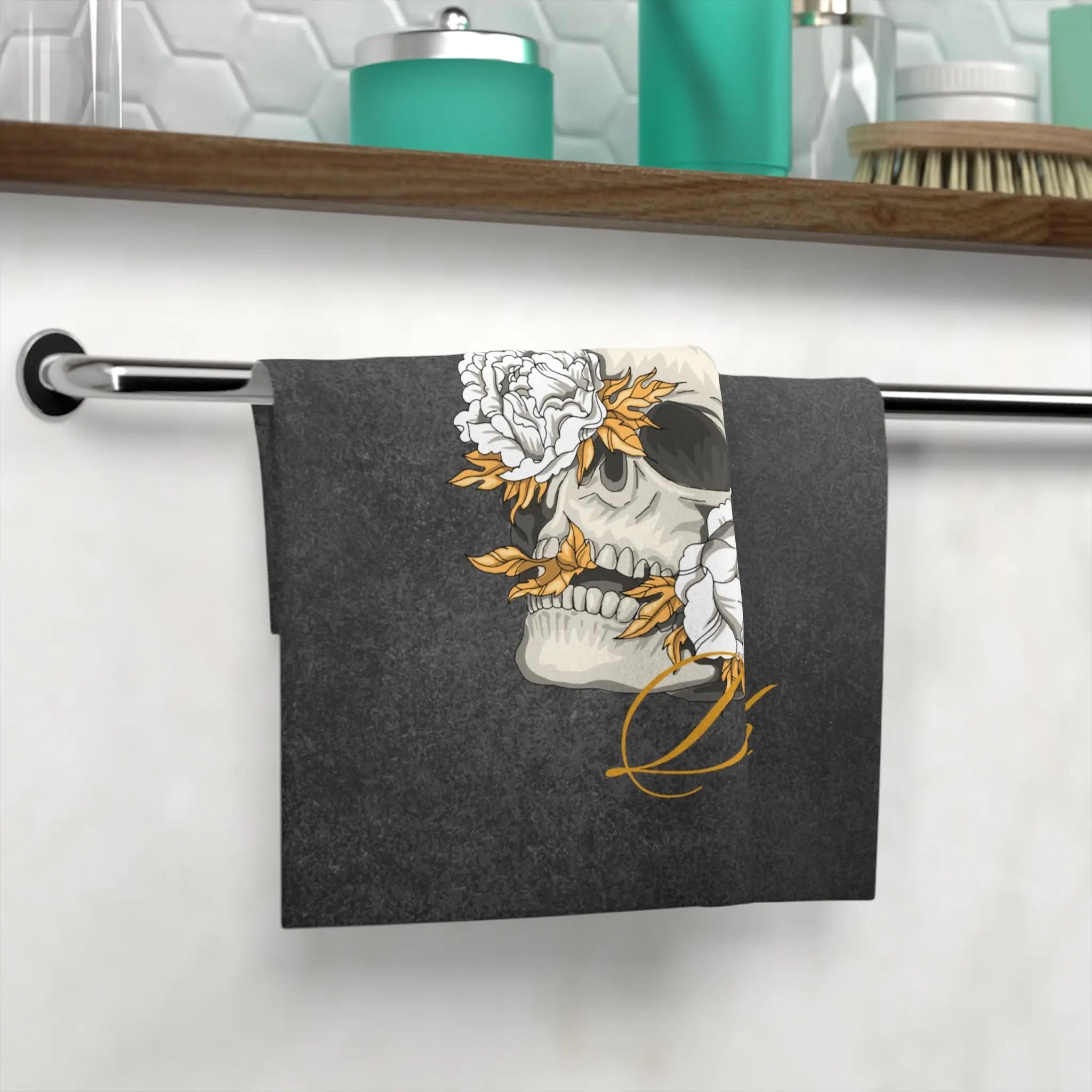 Til’ Death Skull & Flowers Cum Rag