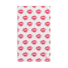 Lips Kiss Mark Pattern White | Mix & Match Classic Fun-Flirty Lovers’ Towels