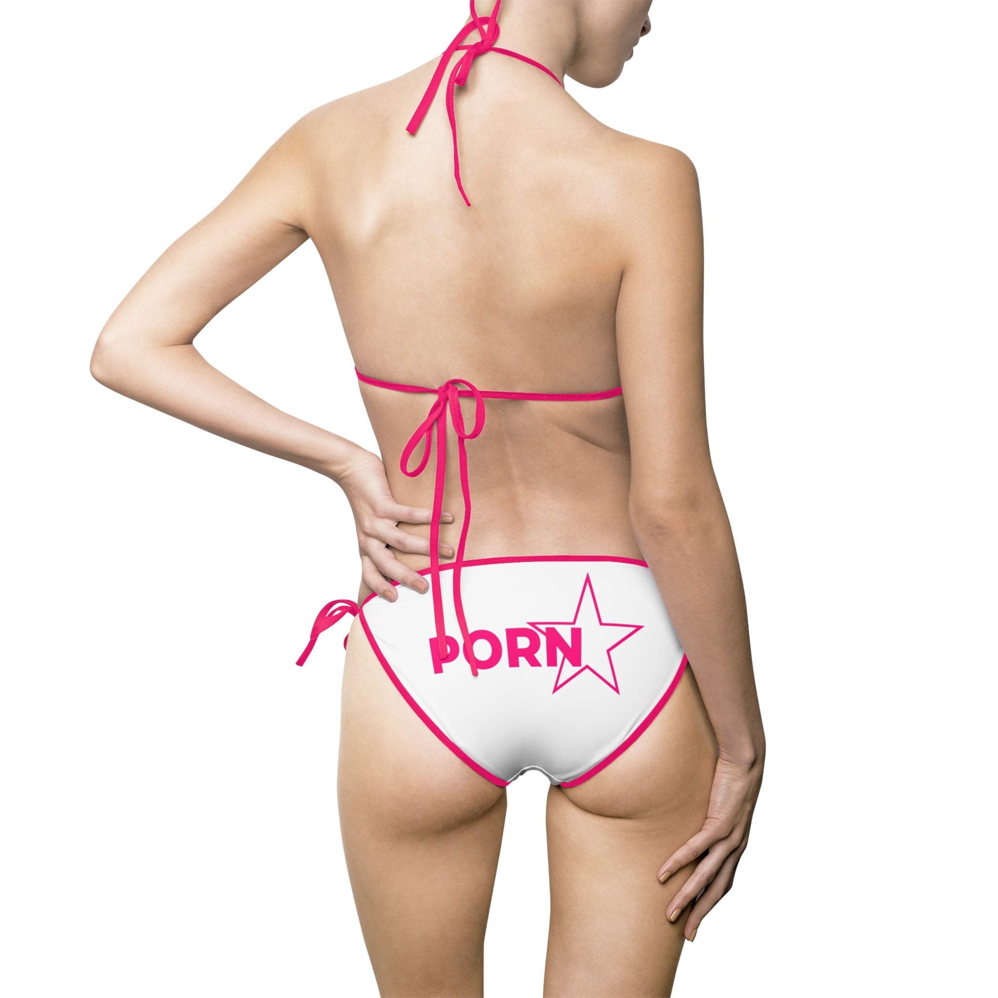 Pink Porn Star | Mix & Match Fun-Flirty Lovers’ String Bikinis